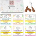 Natural Incense Cones,6 Pack Mixed Scents Gift Pack 15 Pc Each (90 Total), Insense Cones Variety Pack, 100% Organic Non Toxic Natural - Hand Rolled Free from Chemicals (Pack 3)