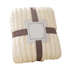 Fleece Throw Blanket, Extra Soft Lightweight Blanket with Strip, Plush Fuzzy Cozy Blankets and Throws for Couch, Bed, Sofa Cozy, Warm and Breathable