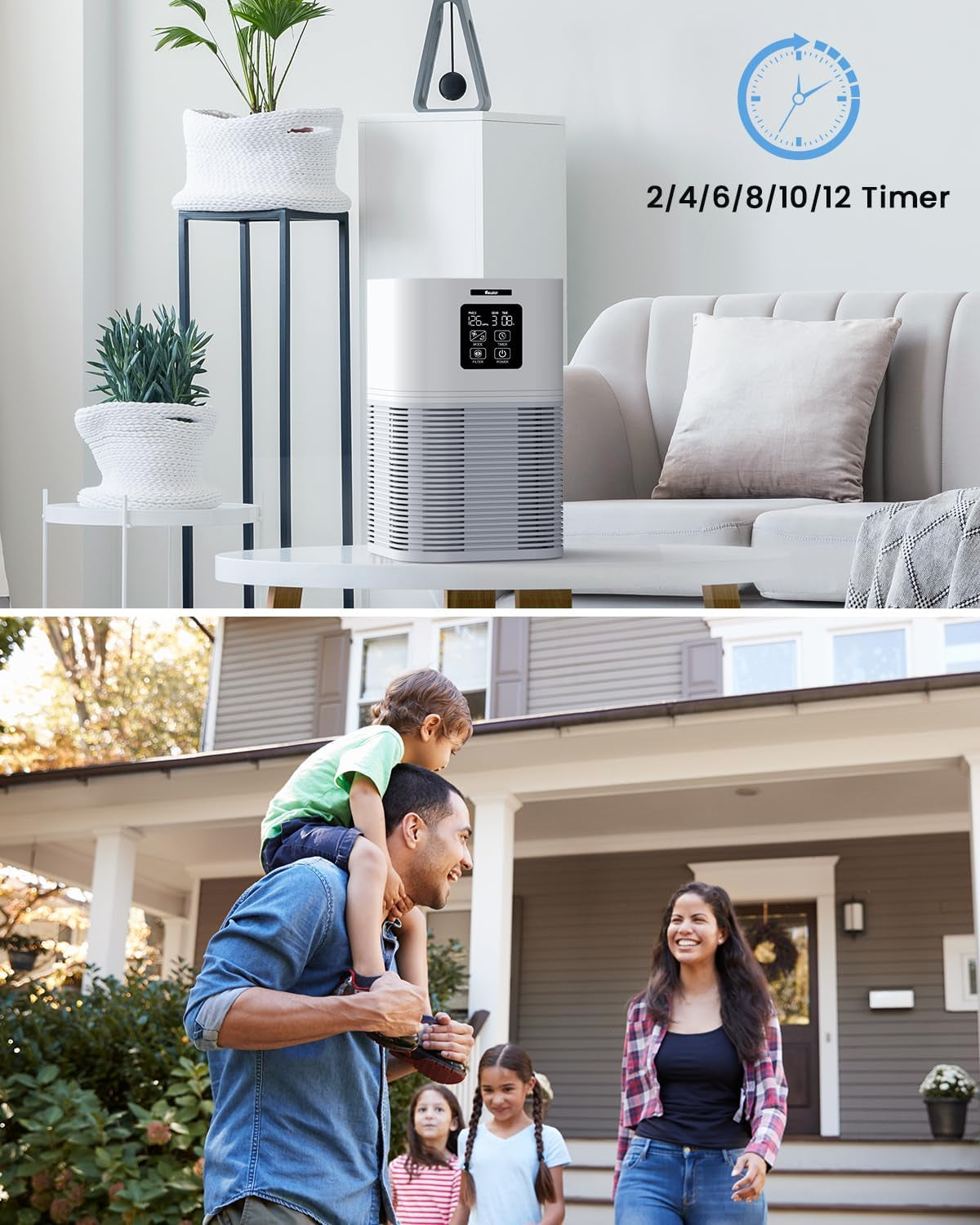 Air Purifiers for Home, Air Purifiers for Large Room up to 1200 Sq.Ft, H13 True