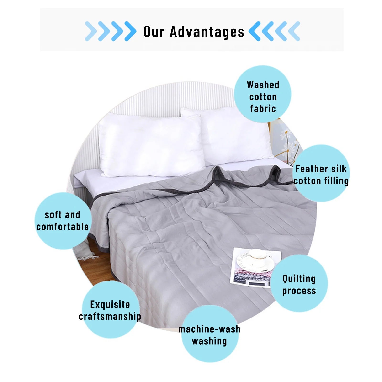 Cooling Comforter for Hot Sleepers,Cooling Blanket for Night Sweats,Cooling Comforter Queen,Summer Cool Lightweight Breathable Cooling Blankets,59.05X78.74In