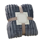 Fleece Throw Blanket, Extra Soft Lightweight Blanket with Strip, Plush Fuzzy Cozy Blankets and Throws for Couch, Bed, Sofa Cozy, Warm and Breathable