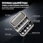 EDC Metal Fidget Slider - Fidget Toys Adults, Magnetic Fidgets for ADHD & Autism, Magnet Toys for Stress Relief Gifts