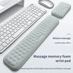 Keyboard Wrist Rest Memory Foam Keyboard Mouse Wrist Rest Ergonomic Design Wrist Pad for Computer Keyboard Laptop Wrist