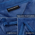 Soft Plush Weighted Blanket 15Lbs, Warm Minky Weighted Blankets for Adults, Diamond Quilted Fleece Weighted Throw, Fuzzy Weighted Blanket (48"X72") for Twin/Full Size Bed and Couch, Navy Blue