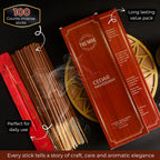 Cedar Mahogany Incense Sticks - Pack of 100 Inscents-Sticks - Inciensos Aromaticos Para La Casa - Made with Natural Ingredients - Scented Insence Non Toxic Insense Incents