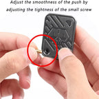 1Pc Metal Fidget Toys - Metal Poker Push Card Fidget Slider Stress Relief Toy,Fidget Toy Haptic Coin,Office Desk Toys Gifts