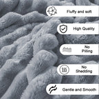 Fleece Throw Blanket, Extra Soft Lightweight Blanket with Strip, Plush Fuzzy Cozy Blankets and Throws for Couch, Bed, Sofa Cozy, Warm and Breathable