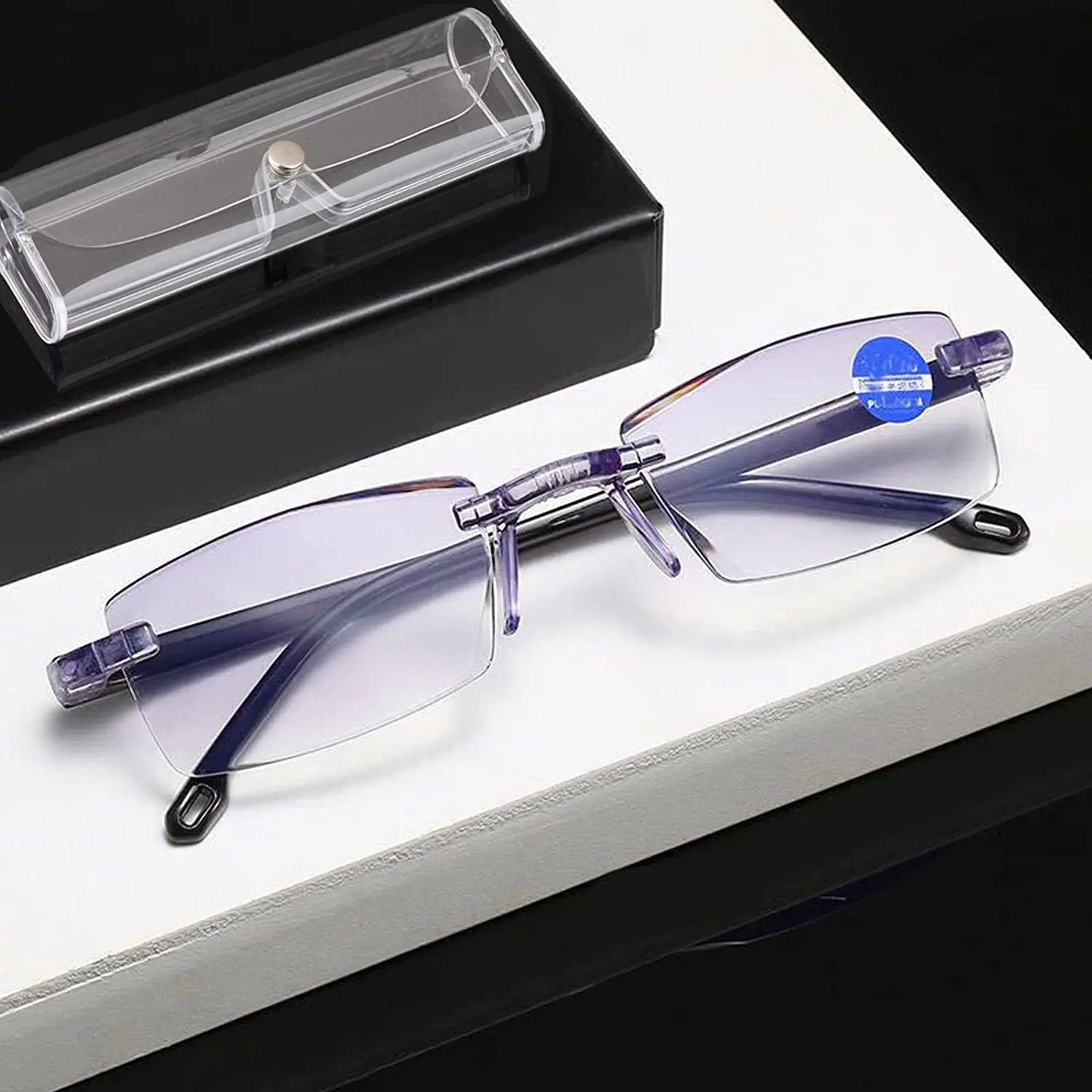 Smart Glasses with Automatic Adjustment Men Magnifying Glasses Reading Glases Women Anti-Blue Light +1.0-+4.0 Eyewear