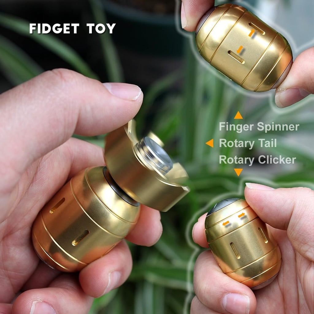 Atomic Bomb Fidget Toys Adults, Metal Fidget Spinner, 3 in 1 Metal Fidget Toy...