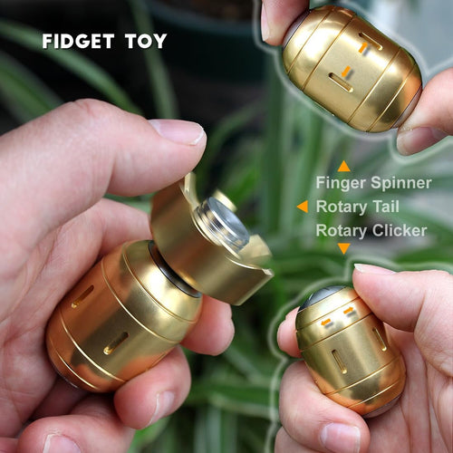 Atomic Bomb Fidget Toys Adults, Metal Fidget Spinner, 3 in 1 Metal Fidget Toy...