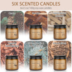 6Pack Scented Candles Set,Candles for Home Scented, Candles Gifts Set
